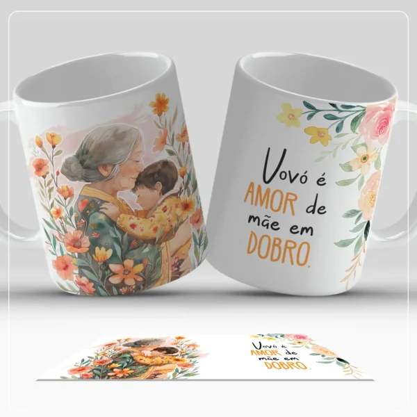 Coleção Premium Dia das Mães - 40 Artes para Sublimação de Canecas