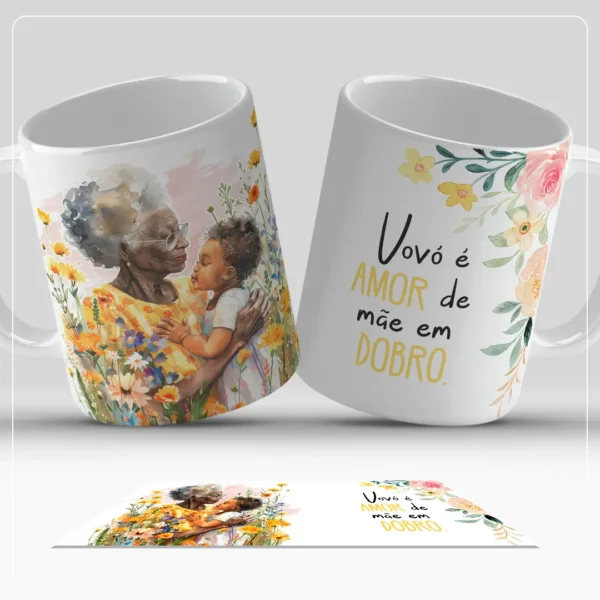 Coleção Premium Dia das Mães - 40 Artes para Sublimação de Canecas