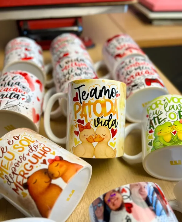 Coleção Romântica: Artes para Caneca - Dia dos Namorados