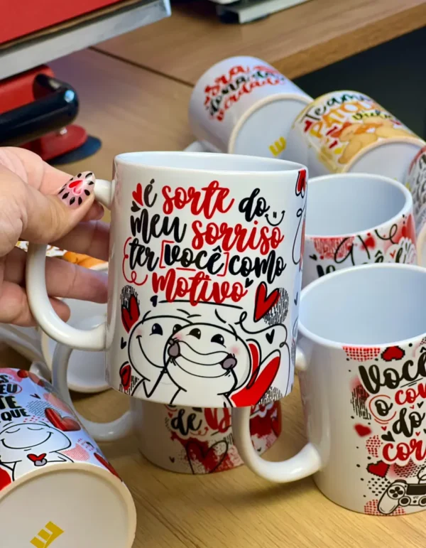 Coleção Romântica: Artes para Caneca - Dia dos Namorados