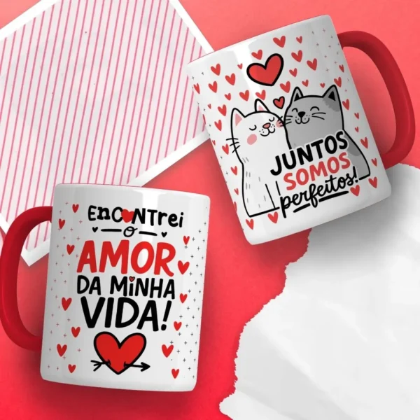Coleção Romântica Canecas e Tubolatas - 30 Artes JPG