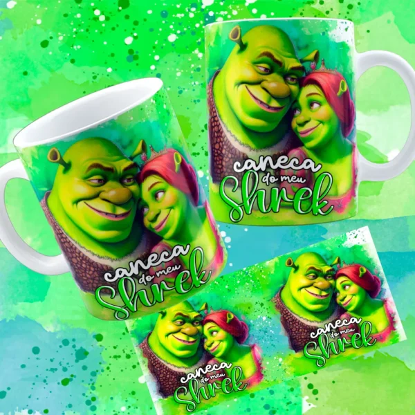 Coleção Romântica Shuerk e Fiona para Sublimação em Canecas