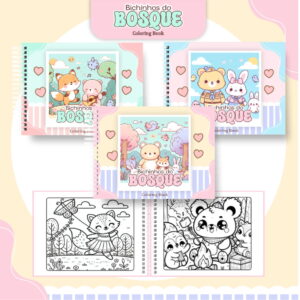 Colorindo Book Bosque kit digital para criar livro 13 colorindo book bosque kit digital para criar livro