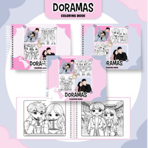 colorindo book doramas kit com 51 paginas em pdf
