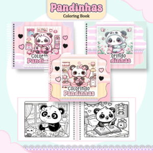 colorindo book pandinhas com 51 paginas para imprimir