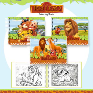 colorindo book rei leao kit digital com capas e miolo