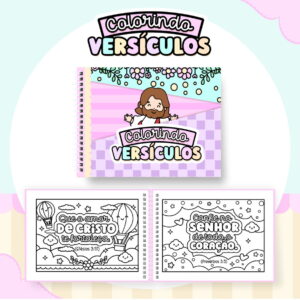 colorindo book versiculos kit digital para encadernacao