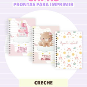 combo agenda escolar 2026 arquivo digital editavel