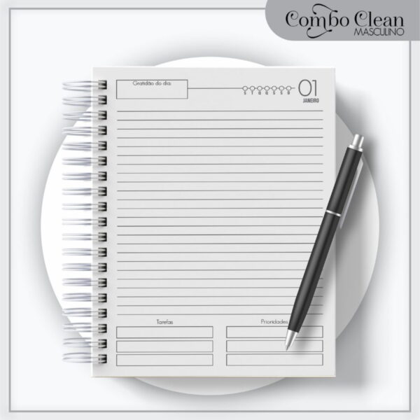 Combo Agendas Elegante Masculinas 2023 - Arquivo Digital