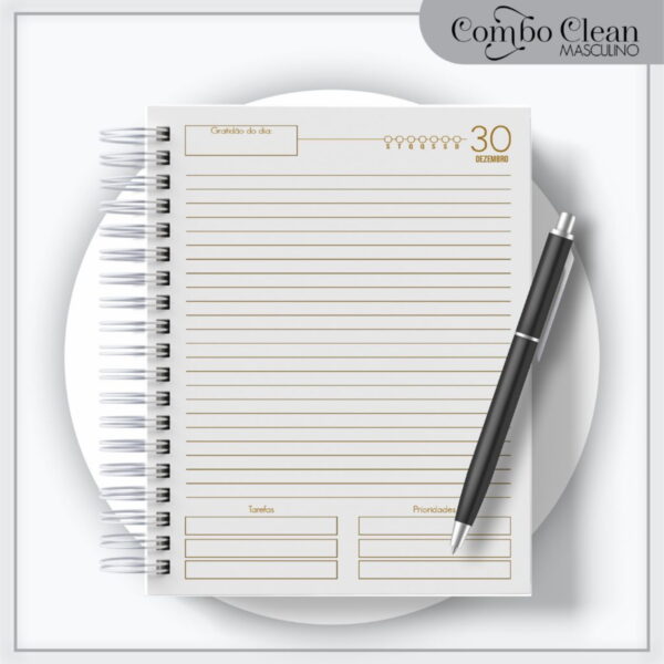 Combo Agendas Elegante Masculinas 2023 - Arquivo Digital