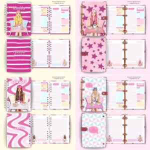 Combo Capas e Miolo Girls Canva -arquivo Digital