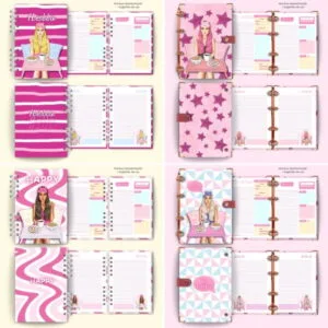 Combo Capas e Miolo Girls Canva -arquivo Digital