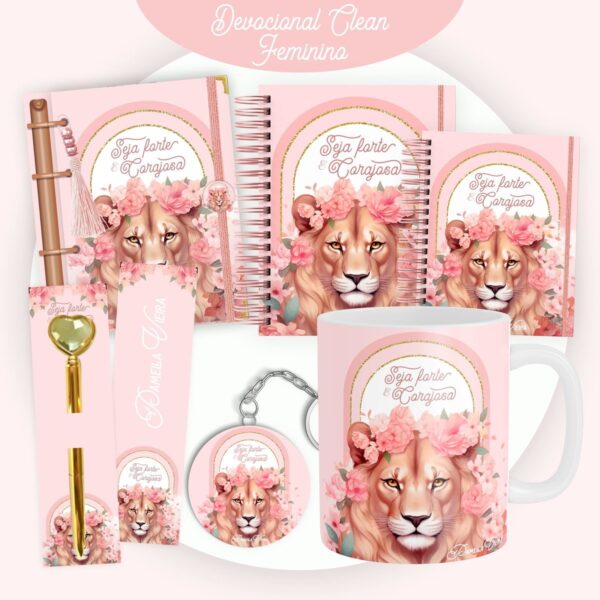 Combo Devocional Rosa Feminino- Arquivo Digital
