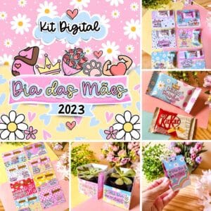 Combo Dia das Mães 2023 Mimos Personalizados Artes e Frases