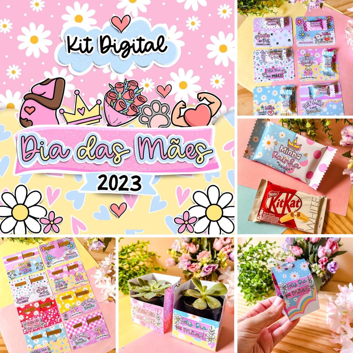 Combo Dia das Mães 2023 Mimos Personalizados Artes e Frases 1 Combo Dia das Mães 2023 Mimos Personalizados Artes e Frases