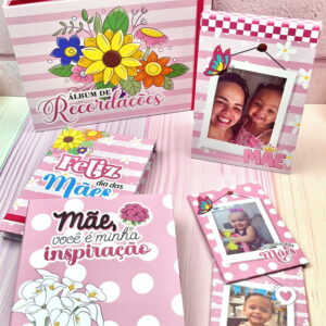Combo Dia das Mães Rosa - Arquivo Digital