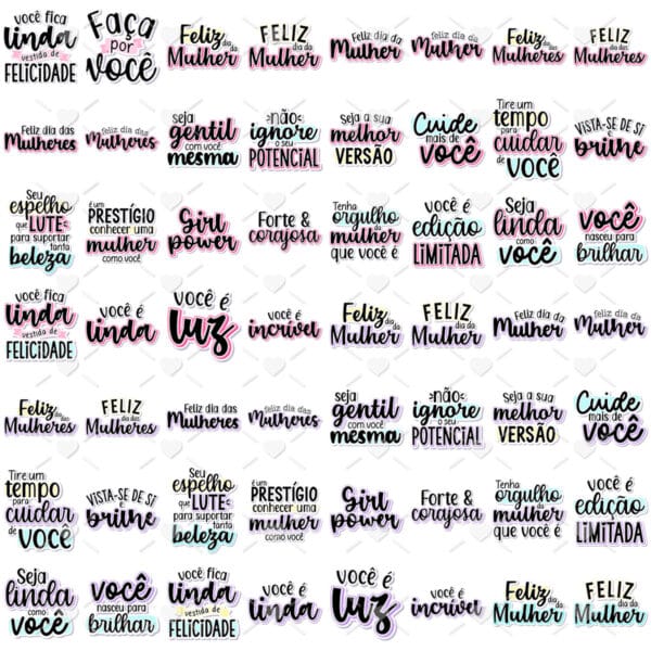 Combo Dia Das Mulheres 2024 Arquivos De Corte Kit Digital 9