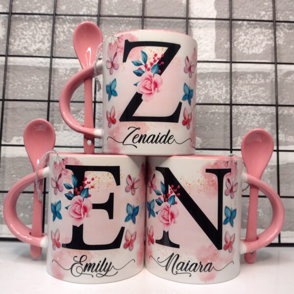 Combo Digital Alfabeto Floral Especial Dia das Mães + Frases