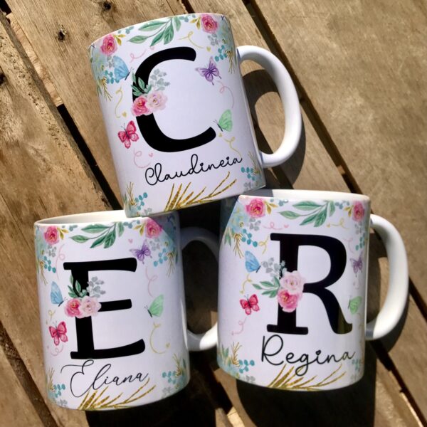 Combo Digital Alfabeto Floral Especial Dia das Mães + Frases