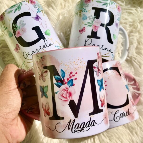 Combo Digital Alfabeto Floral Especial Dia das Mães + Frases