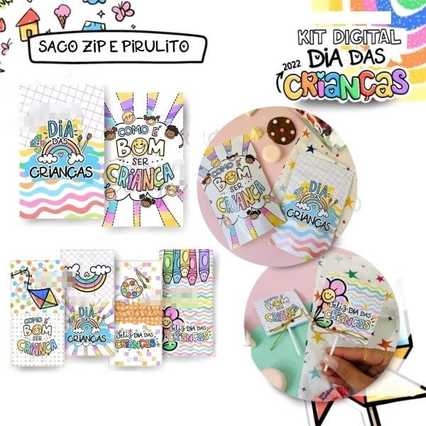 Combo Digital Dia Das Crianças Pandoca 2022 Figuras Colorir