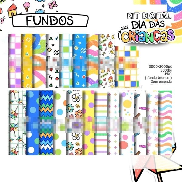 Combo Digital Dia Das Crianças Pandoca 2022 Figuras Colorir
