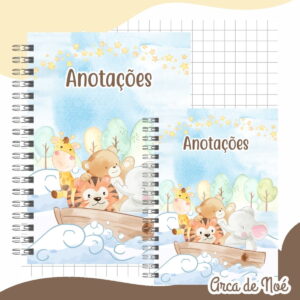 combo escolar arca de noe para cadernos e papelaria