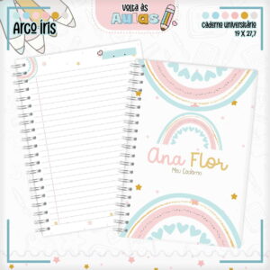 combo escolar arco iris kit digital para encadernacao