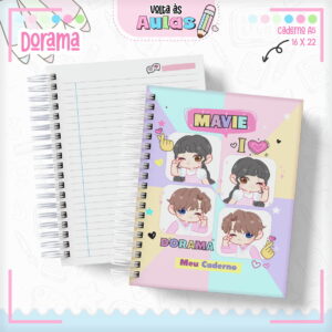 combo escolar doramas papelaria kpop para encadernar