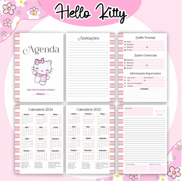 Combo Hello Kitty Encadernação - Arquivo Digital