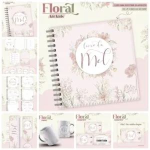 Combo Kids Floral - Arquivo Digital