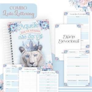 Combo Leão Lettering - Encadernação