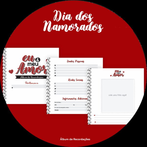 Combo Lettering Dia dos Namorados - Arquivo Digital
