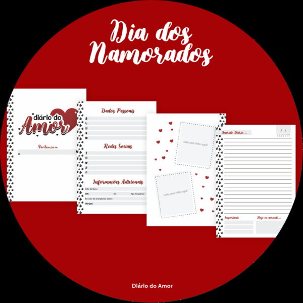 Combo Lettering Dia dos Namorados - Arquivo Digital