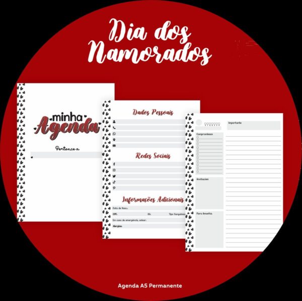 Combo Lettering Dia dos Namorados - Arquivo Digital