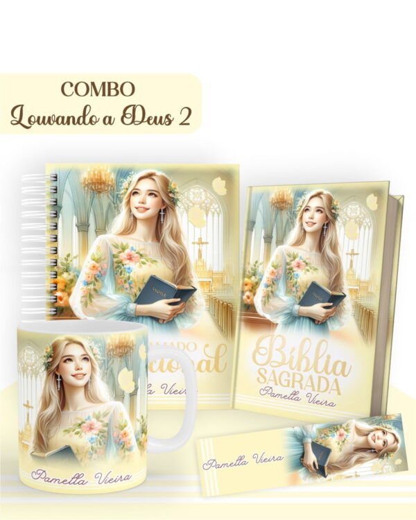 Combo Louvando a Deus 2 - Encadernação