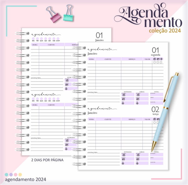 Combo Miolos Agendamentos 2024 - Arquivo Digital