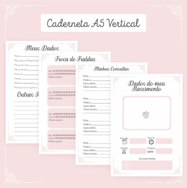 Combo Miolos Neutros Cadernetas Vacina - Arquivo Digital
