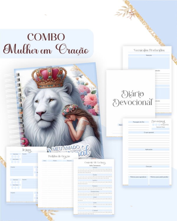 Combo Mulher em Oração - Encadernação