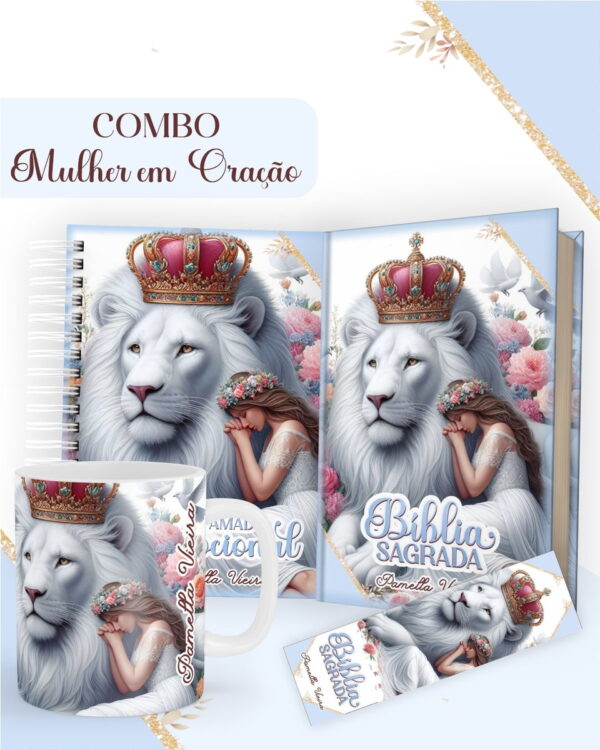 Combo Mulher em Oração - Encadernação