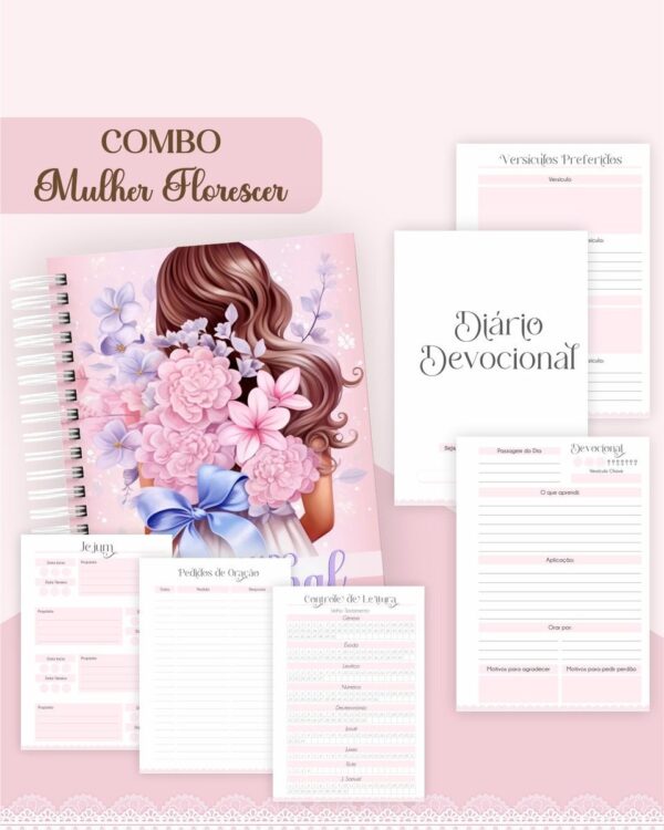 Combo Mulher Florescer - Encadernação