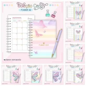 Combo Planners Candy A6 - Arquivo Digital