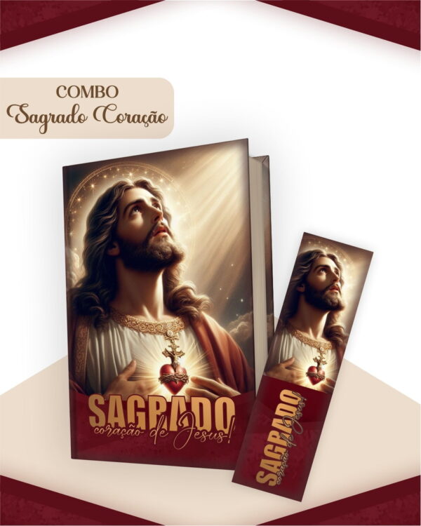 Combo Sagrado Coração Masculino - Encadernação