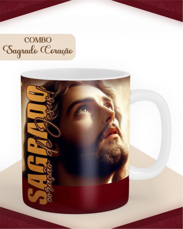 Combo Sagrado Coração Masculino - Encadernação