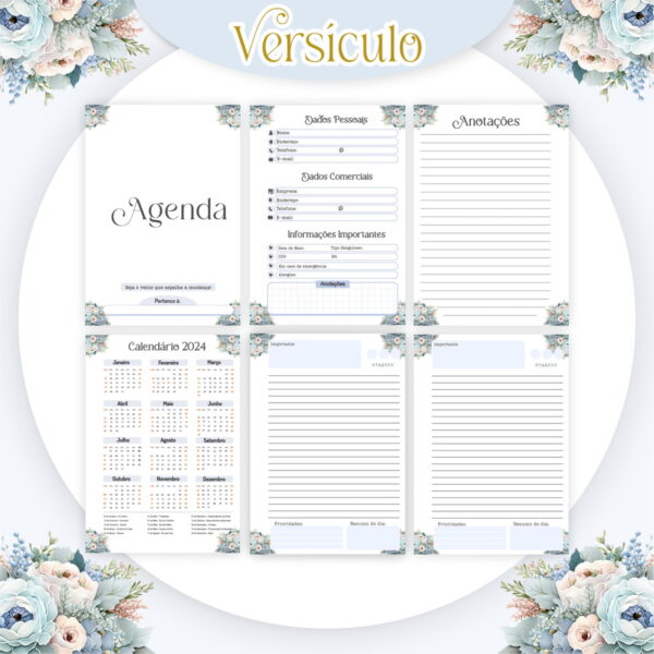 Combo Versículo Feminino Encadernação - Arquivo Digital