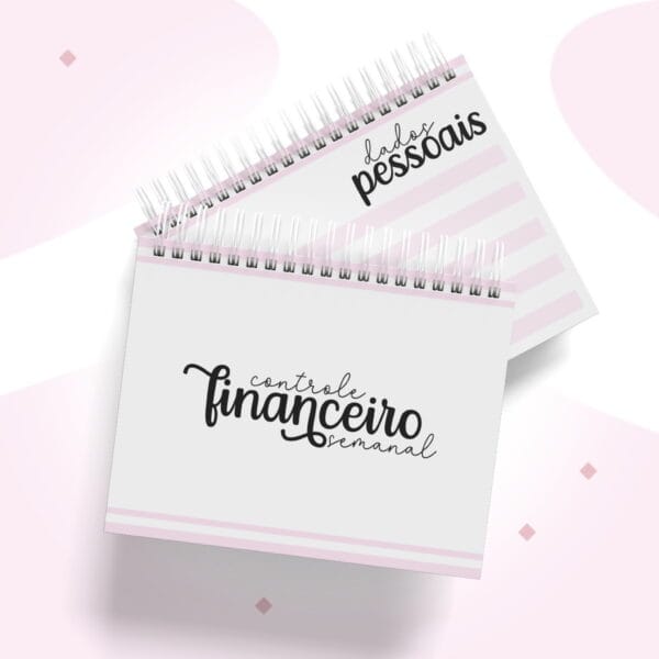 Controle Financeiro Semanal Feminino A6 - Arquivo Digital