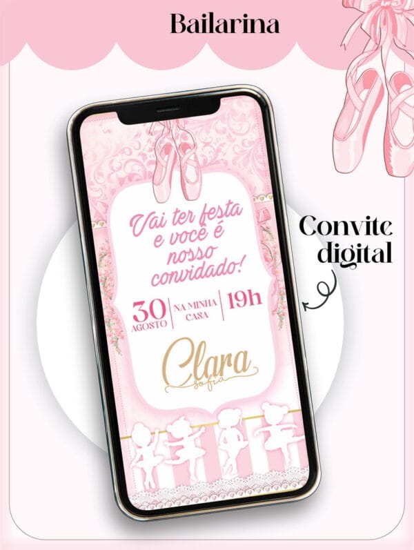 Convites Digitais Meninas - Arquivo Digital