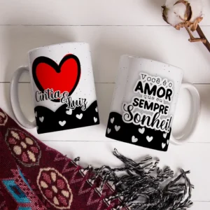 Crie Surpresas Românticas com Artes para Canecas