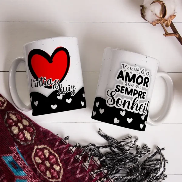 Crie Surpresas Românticas com Artes para Canecas