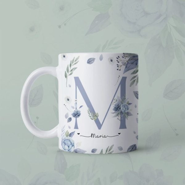 Artes Caneca Dia Da Mulher Alfabeto Floral Sublimação Png - Imagem 8
